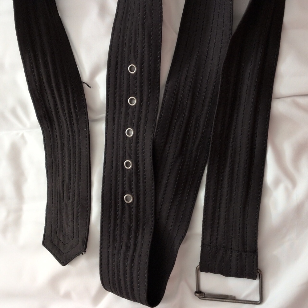 Kenneth Cole NY Vintage Black Double Breasted Trench Coat Size XL - Picture 7 of 7